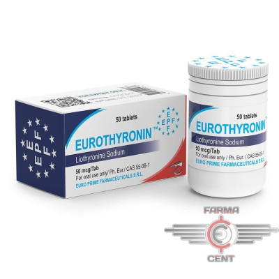 Eurothyronin (Тироксин Т3 50mcg/tab) - Evro Prime Farmaceuticals