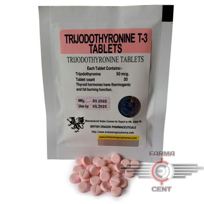 Trijodothyronine T-3 Tablets (50mcg/tab 30tab) - British Dragon