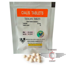 Cialis Tablets (Tadalafil 20mg/1tab 10tab) - British Dragon Pharmaceuticals Cialis Tablets (Tadalafil 20mg/1tab 10tab) - British Dragon Pharmaceuticals